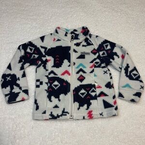 Columbia Girls Multicolor Benton Springs Printed Fleece Full Zip Jacket